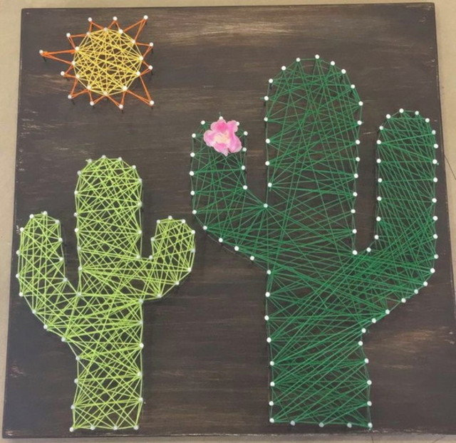 String art de cactos