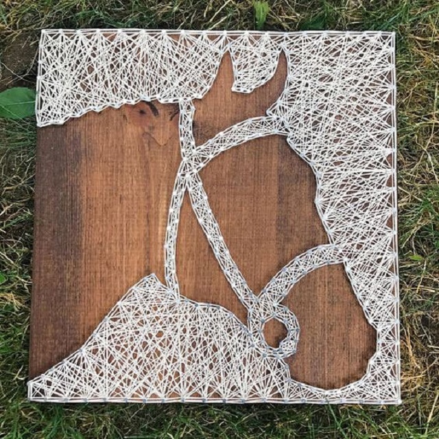 String art de cavalo 