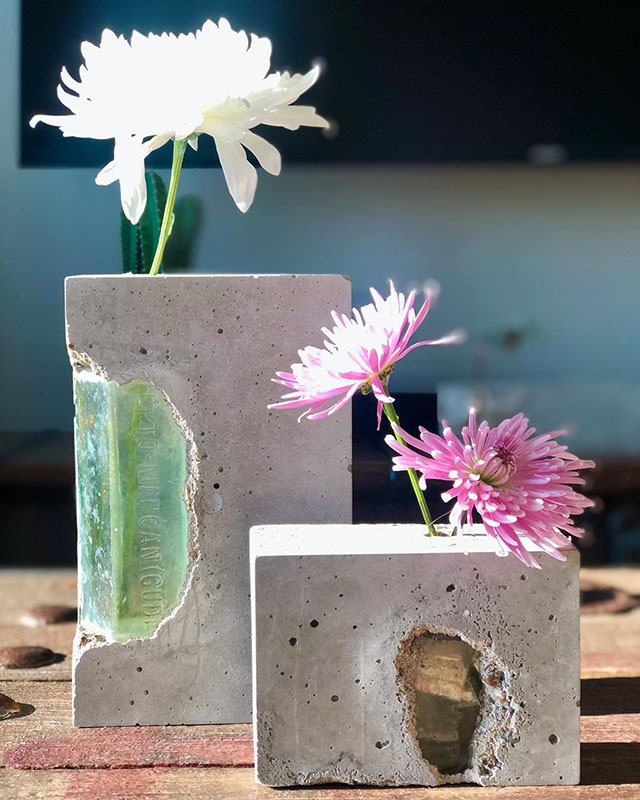 Vasos para plantas de concreto 