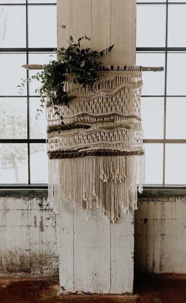 decoracao de parede macrame