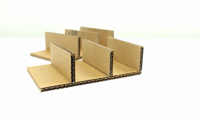 Organizador de mesa passo a passo feito em papelão