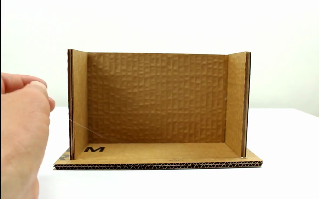 Organizador de mesa passo a passo feito em papelão