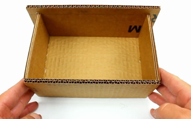 Organizador de mesa passo a passo feito em papelão