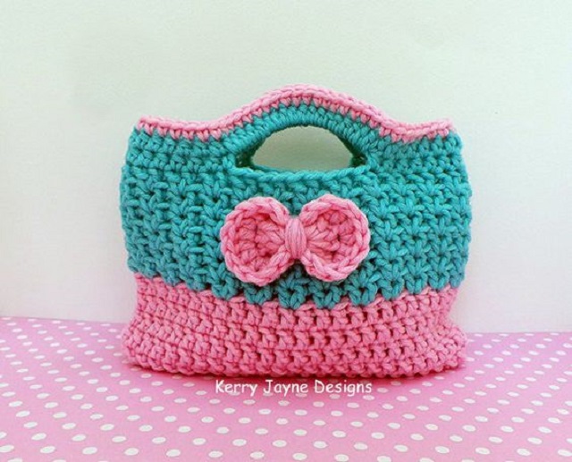 Bolsa de crochê infantil 