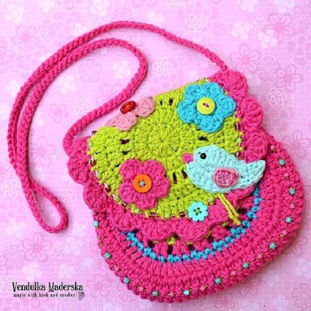crochet bolsa for little girl
