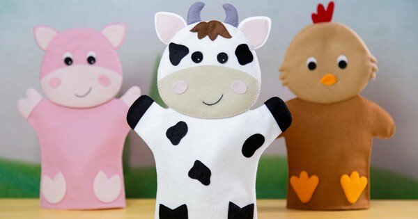 47 Modelos de Fantoches de Feltro Lindos e Criativos