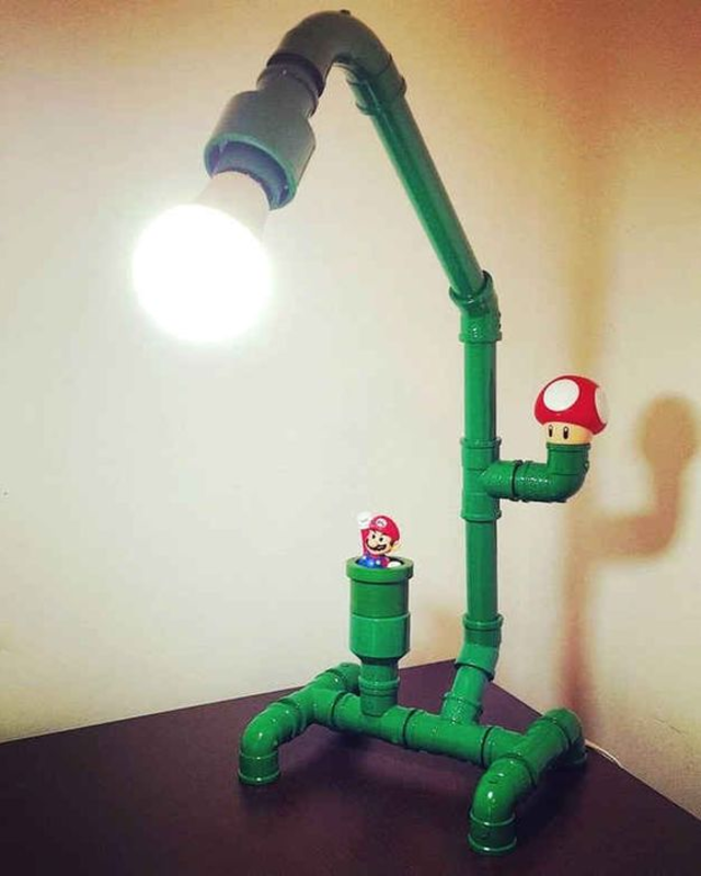 Luminária de PVC do Super Mario 