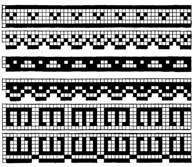 Gráfico de bico de crochê em pano de prato