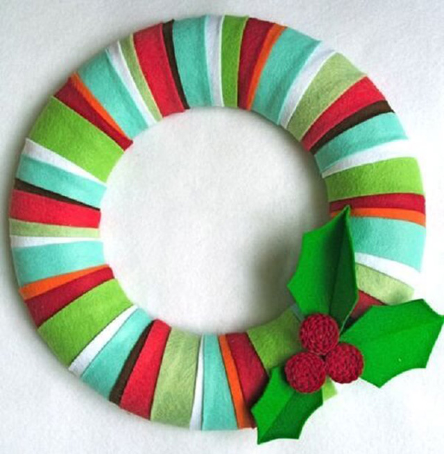 como fazer enfeite de porta de natal