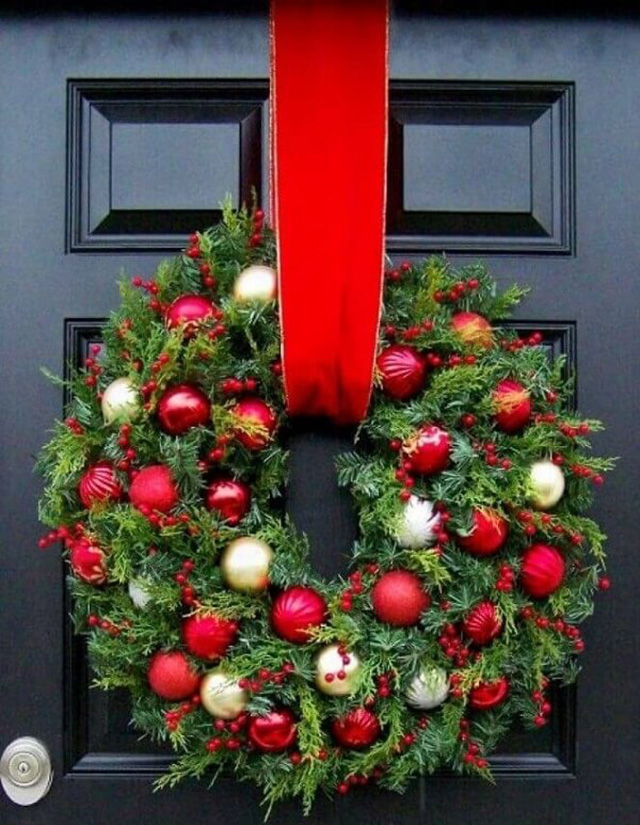 enfeites de natal para porta