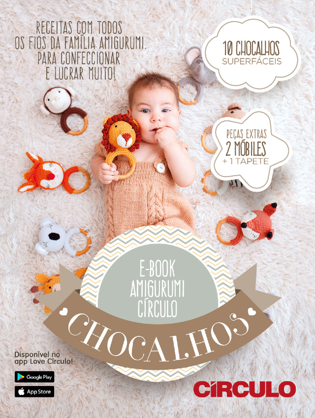 Apostila de amigurumi chocalhos