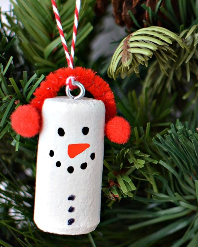 decoração para árvore de natal com material reciclado