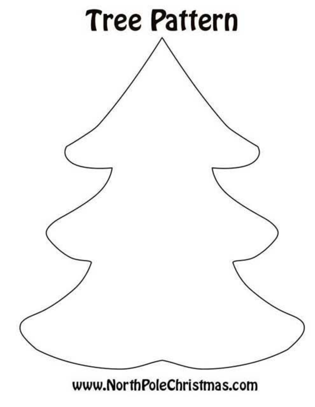18 Moldes de Árvore de Natal para Baixar Gratuitamente | Revista Artesanato