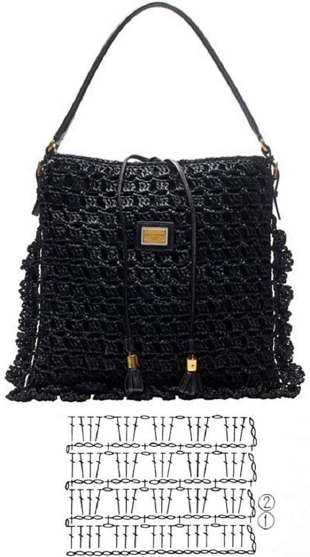 bolsa de crochê modelo