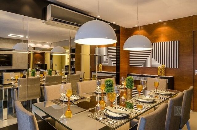 mesa de jantar sousplat