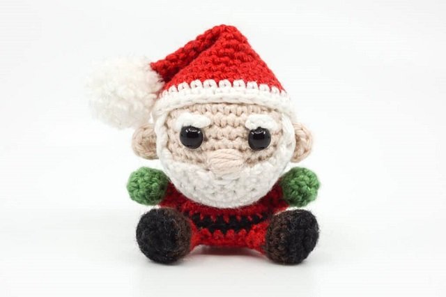 Papai noel de amigurumi