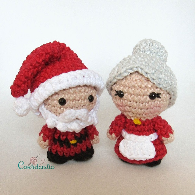 Papai noel de amigurumi