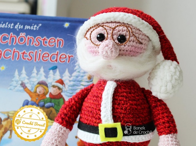 Papai noel de amigurumi