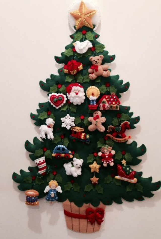 23 Modelos de Árvore de Natal Artesanal para Fazer em Casa | Revista ...