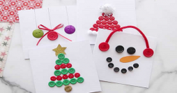 Ornamentação de Natal com Botões: 8 Enfeites Criativos e Fáceis de Fazer