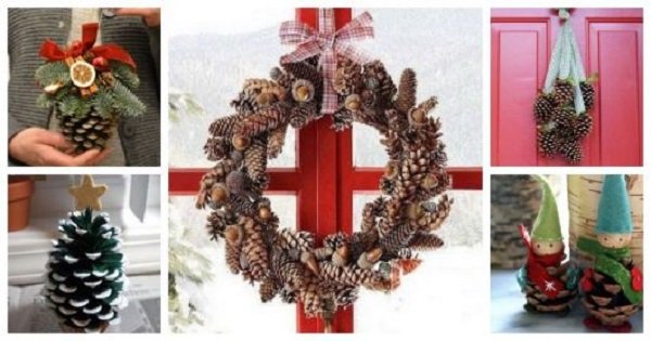 Inspirações Incríveis de Decoração de Natal com Pinha | Revista Artesanato