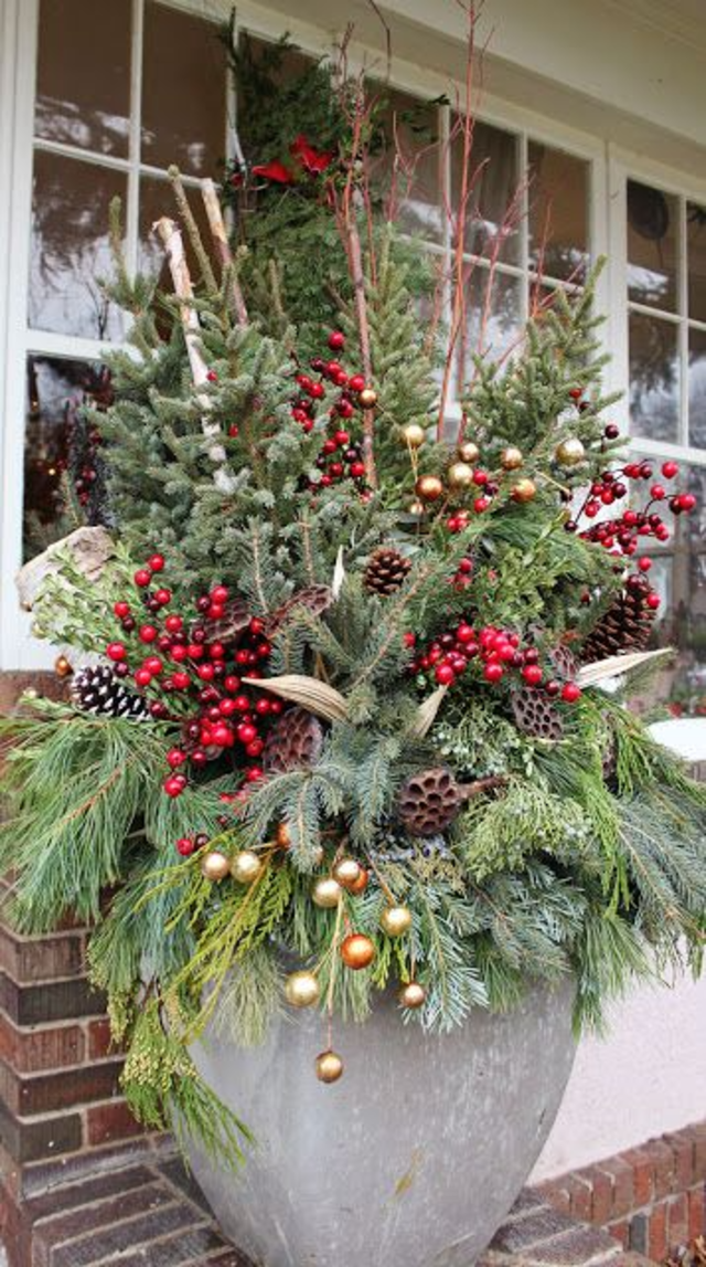 decoração de jardim para natal