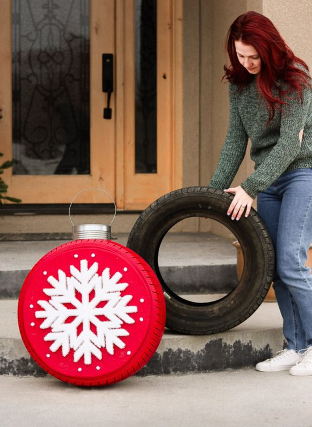 enfeite de natal para jardim