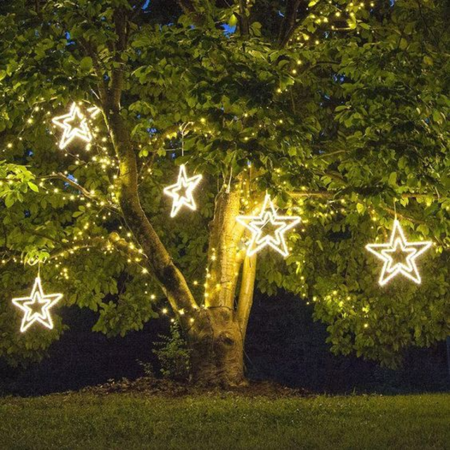 luzes de natal para jardim