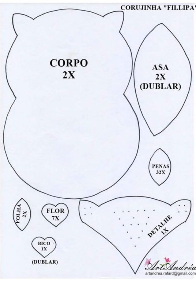 Molde de coruja