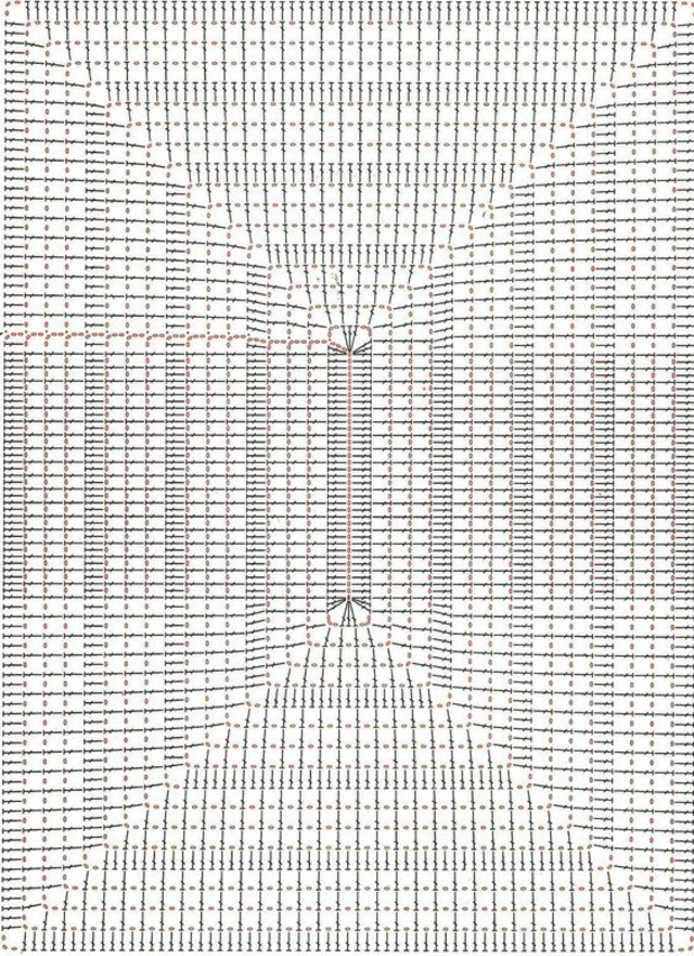 Gráfico tapete de crochê