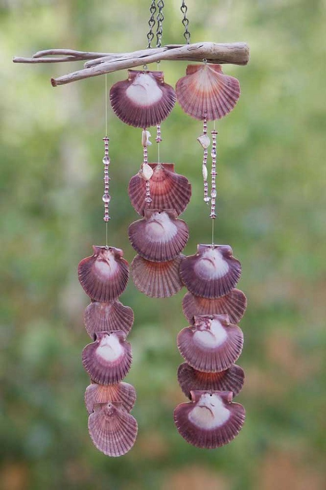 artesanato com concha do mar