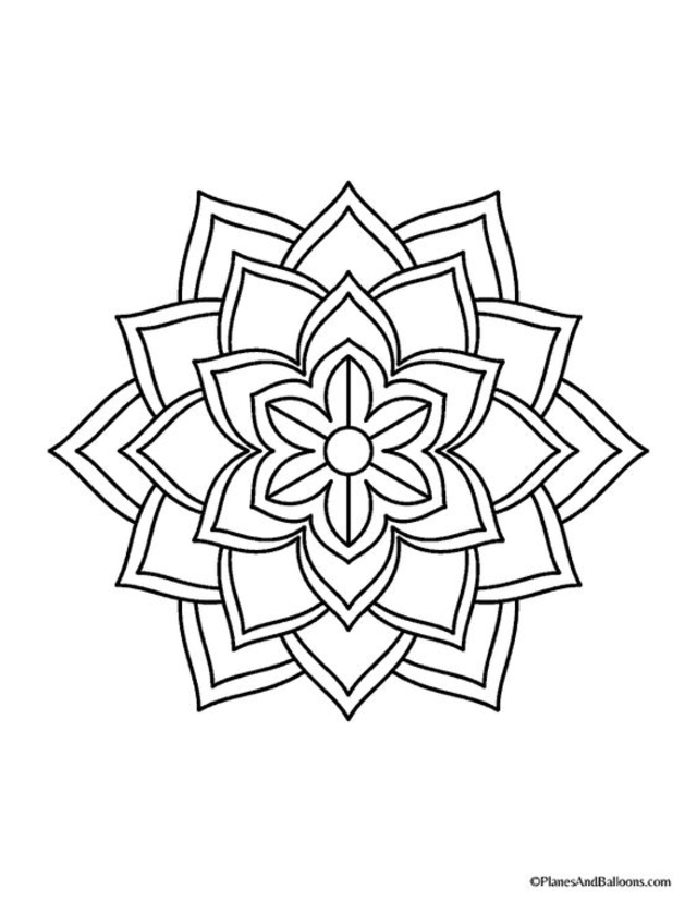 Pontilhismo: O que é, Como Fazer, Desenhos para Colorir  Mandalas para  colorear, Imagenes de mandalas, Mandalas faciles