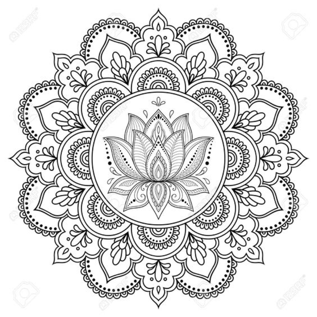 Pontilhismo: O que é, Como Fazer, Desenhos para Colorir  Mandalas para  colorear, Imagenes de mandalas, Mandalas faciles