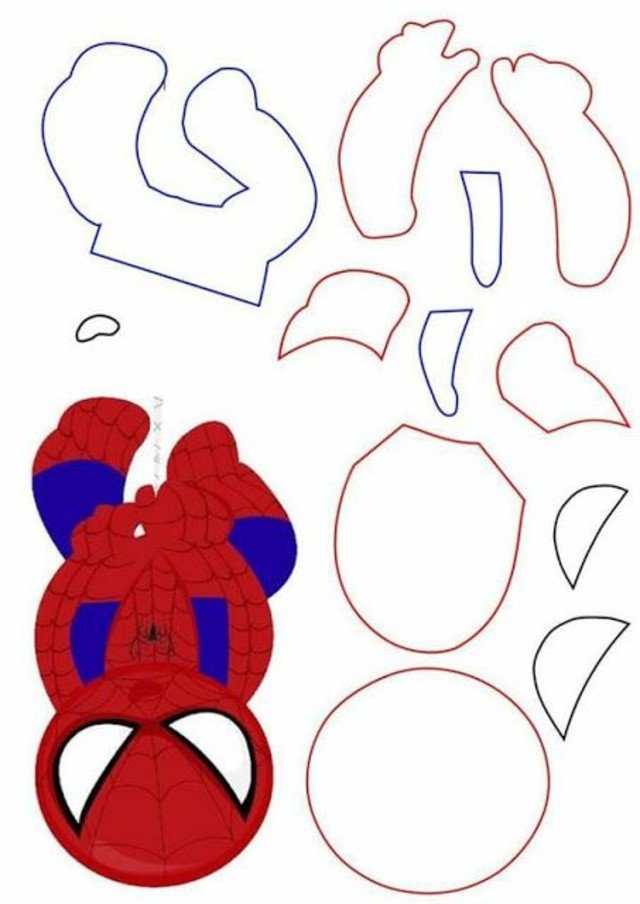 molde aranha eva