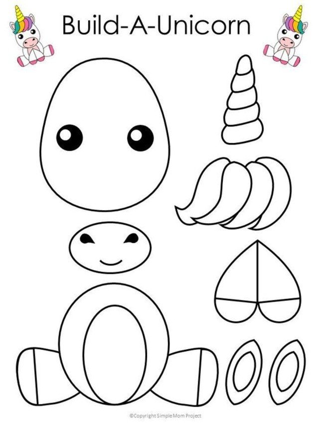 molde unicornio eva
