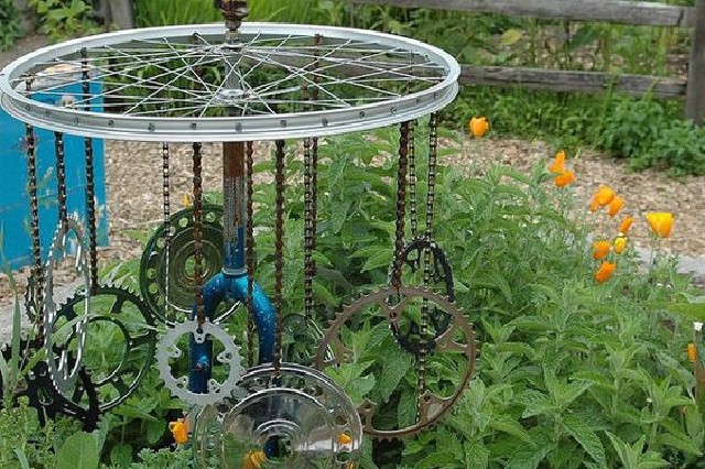 decoração de jardim com reciclagem