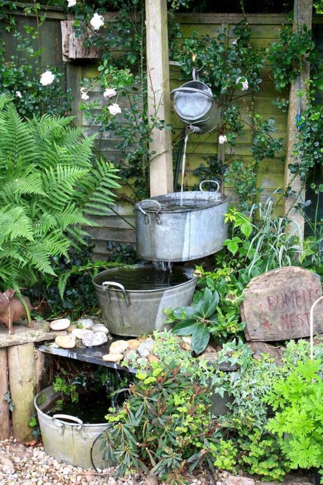 decoração de jardim com material reciclado