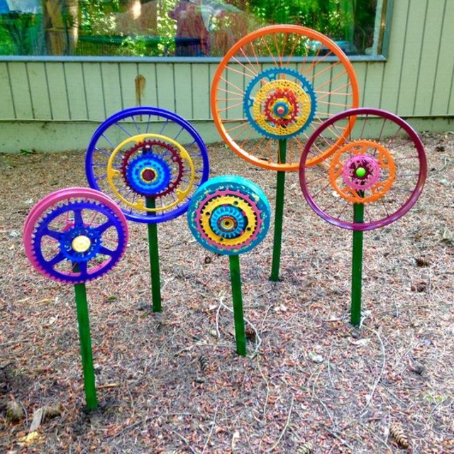 ideias de reciclagem para jardim