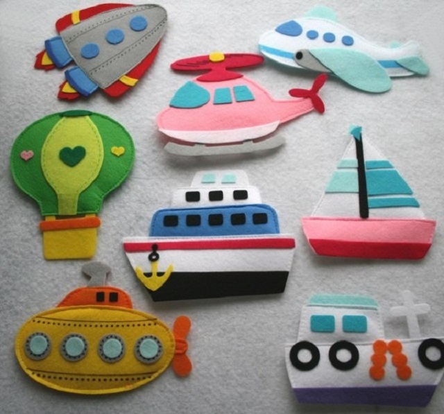 Artesanato em feltro: 34 Moldes e brinquedos de feltro para as crianças se divertirem nas férias