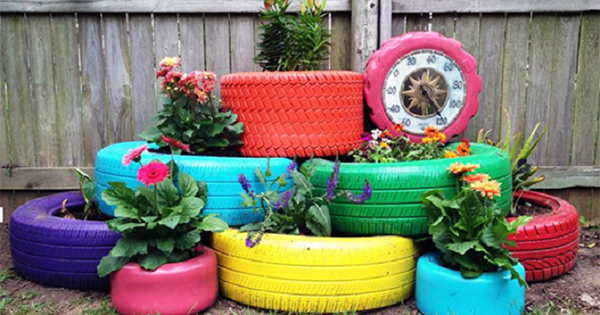 Decoração de Jardim com Pneus: Dicas e Inspirações Maravilhosas