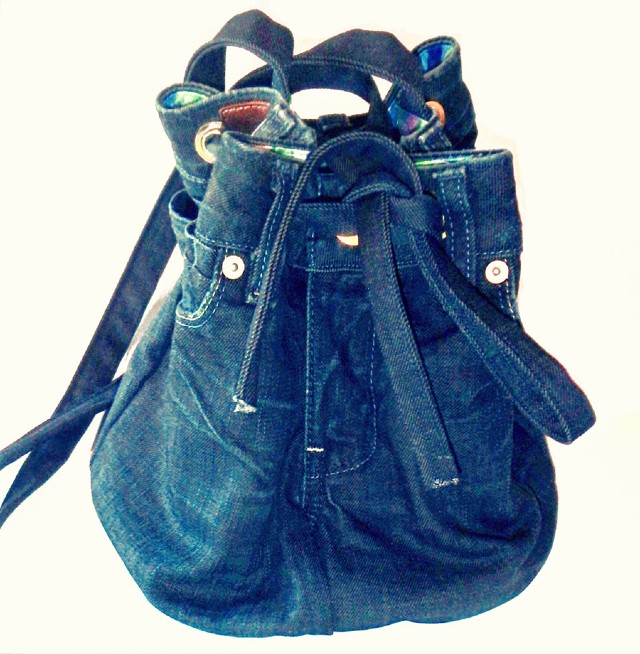 Passo a passos de Bolsas com Jeans