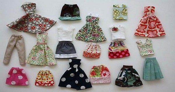 Molde de Roupas de Boneca para imprimir