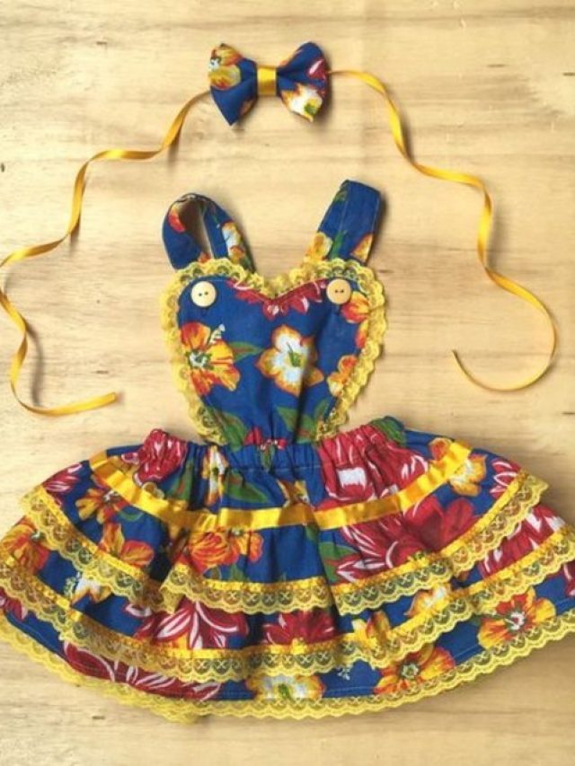 Vestido/avental para Festa Junina