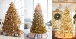 Árvore de Natal Dourada: 17 Inspirações Lindas para Deixar o Natal mais Elegante