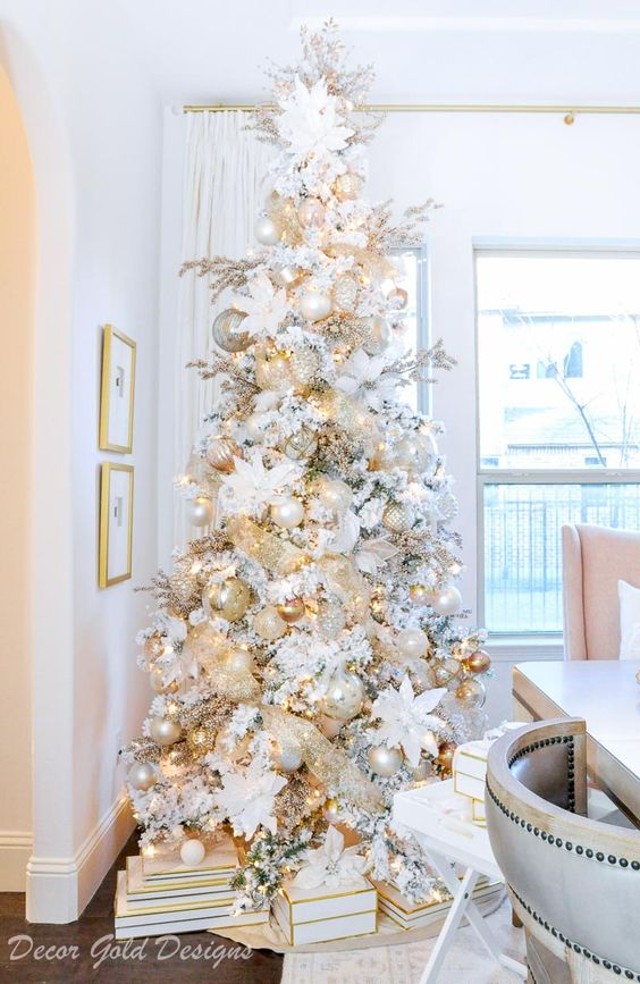 Árvore de Natal Dourada: 17 Inspirações Lindas para Deixar o Natal mais  Elegante | Revista Artesanato