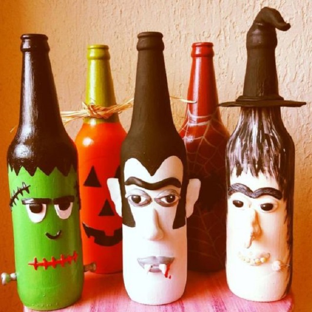 decoracao halloween material reciclado