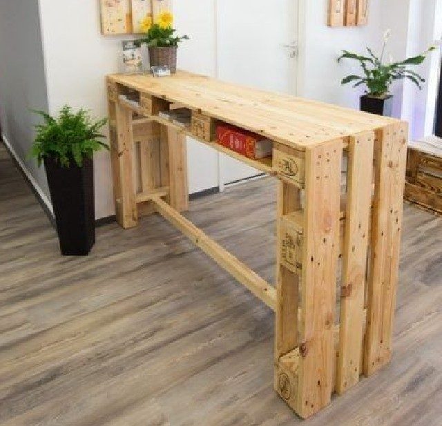 como fazer mesa de pallet