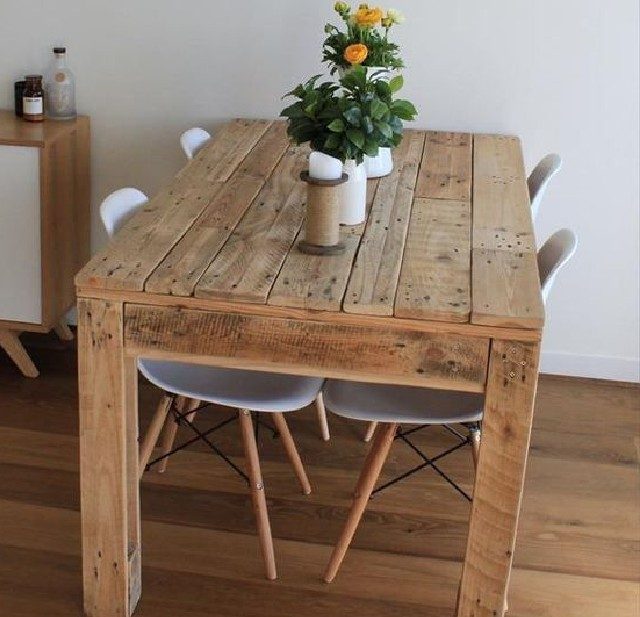 como fazer mesa de pallet