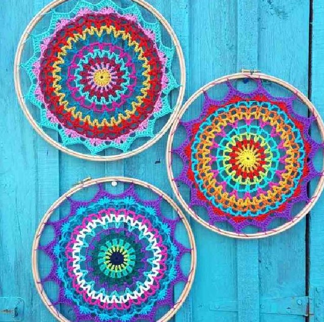 mandalas de crochê