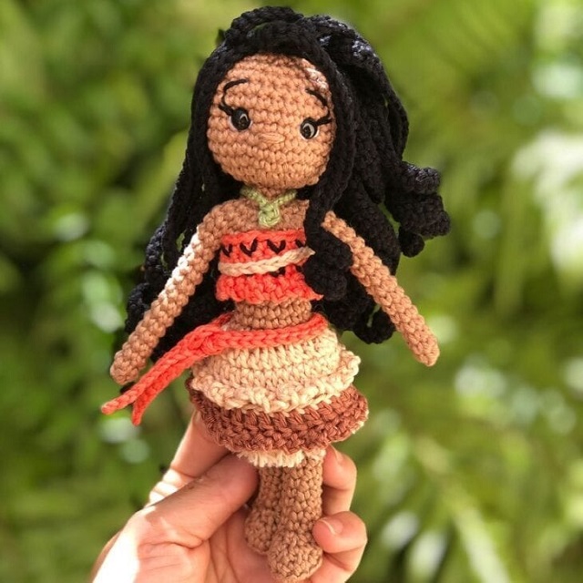 pocahontas de crochê